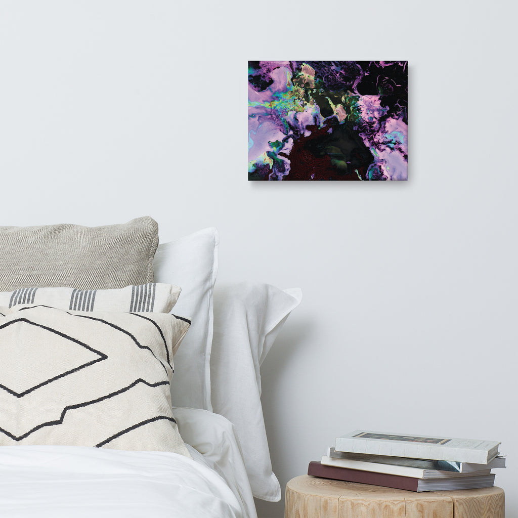 Lavender Abstract Art Canvas Print