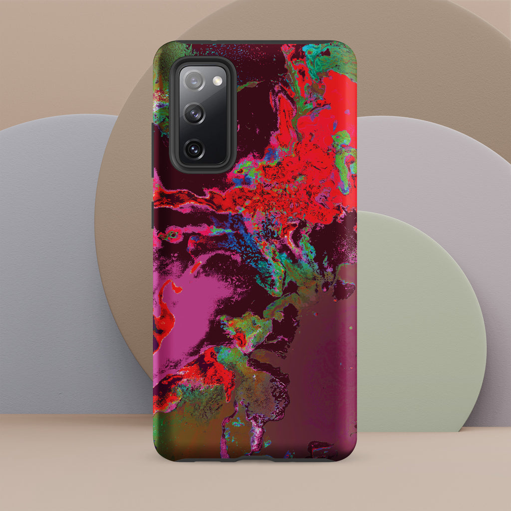 Magenta Red Abstract Art Samsung Galaxy Case