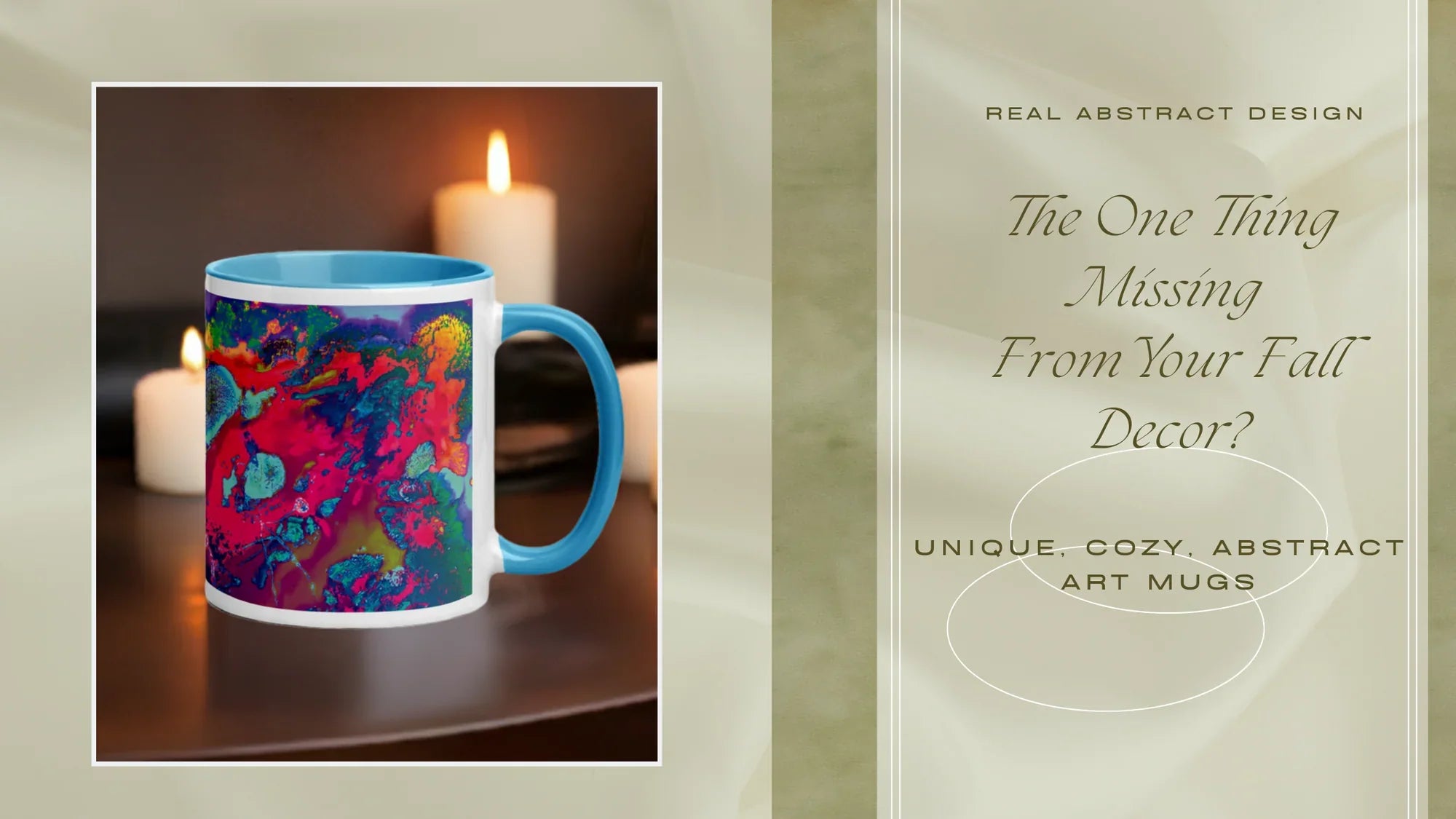 The One Thing Missing from Your Fall Decor? Unique, Cozy, Abstract Art Mugs