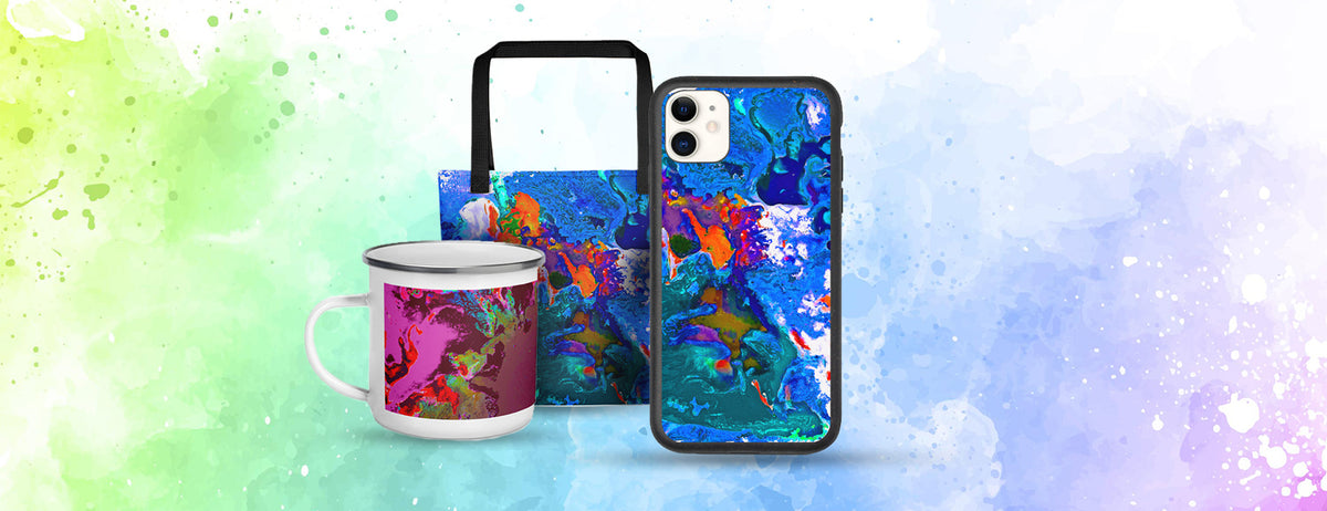 Unique abstract art designed products, accessories, and canvas prints ...