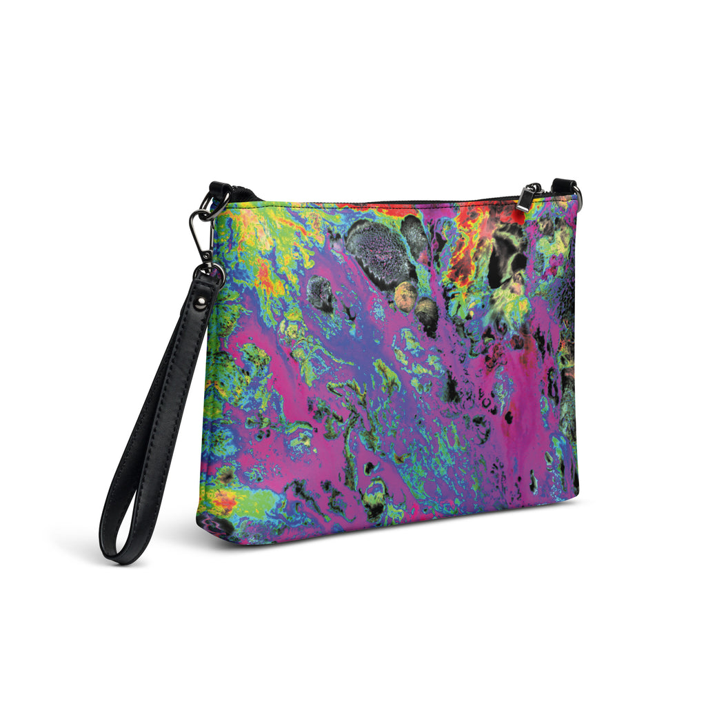 Magenta Abstract Art Versatile Crossbody Shoulder Bag