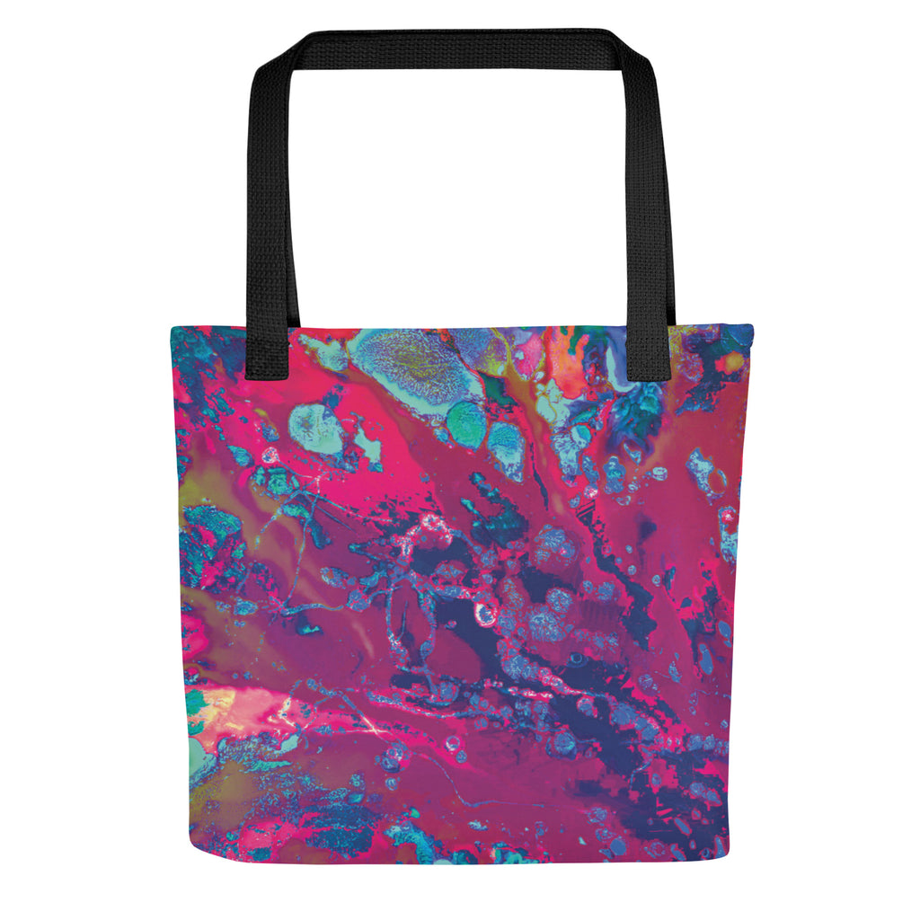 Magenta Abstract Art Shopping Tote Bag