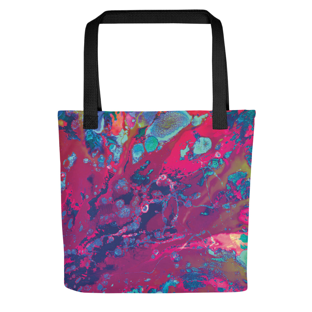 Magenta Abstract Art Shopping Tote Bag