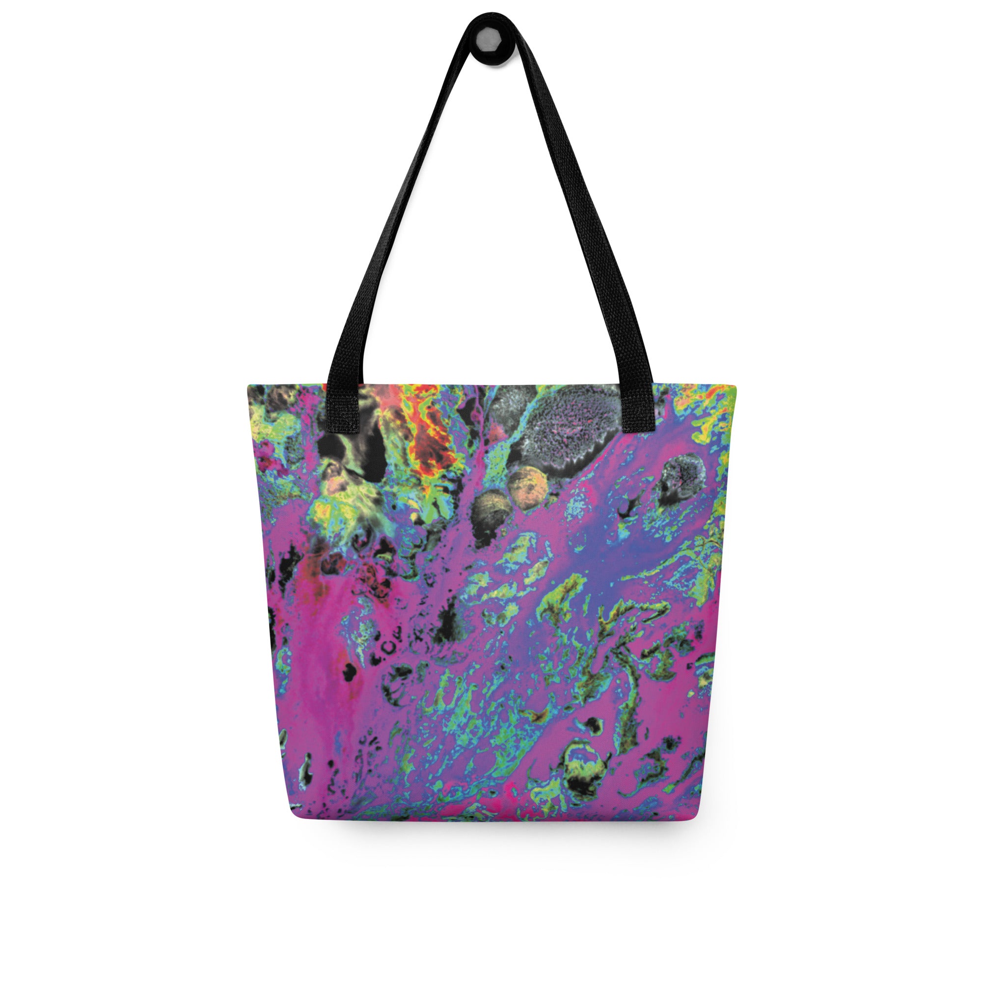 Magenta Abstract Art Shopping Tote Bag