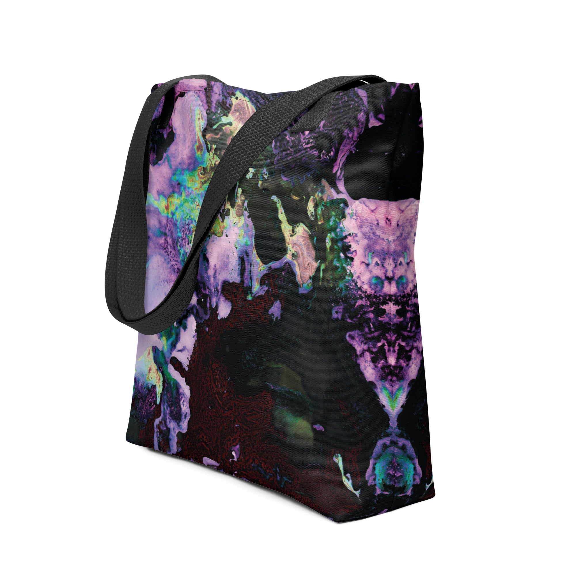 Lavender Abstract Art Shopping Tote Bag