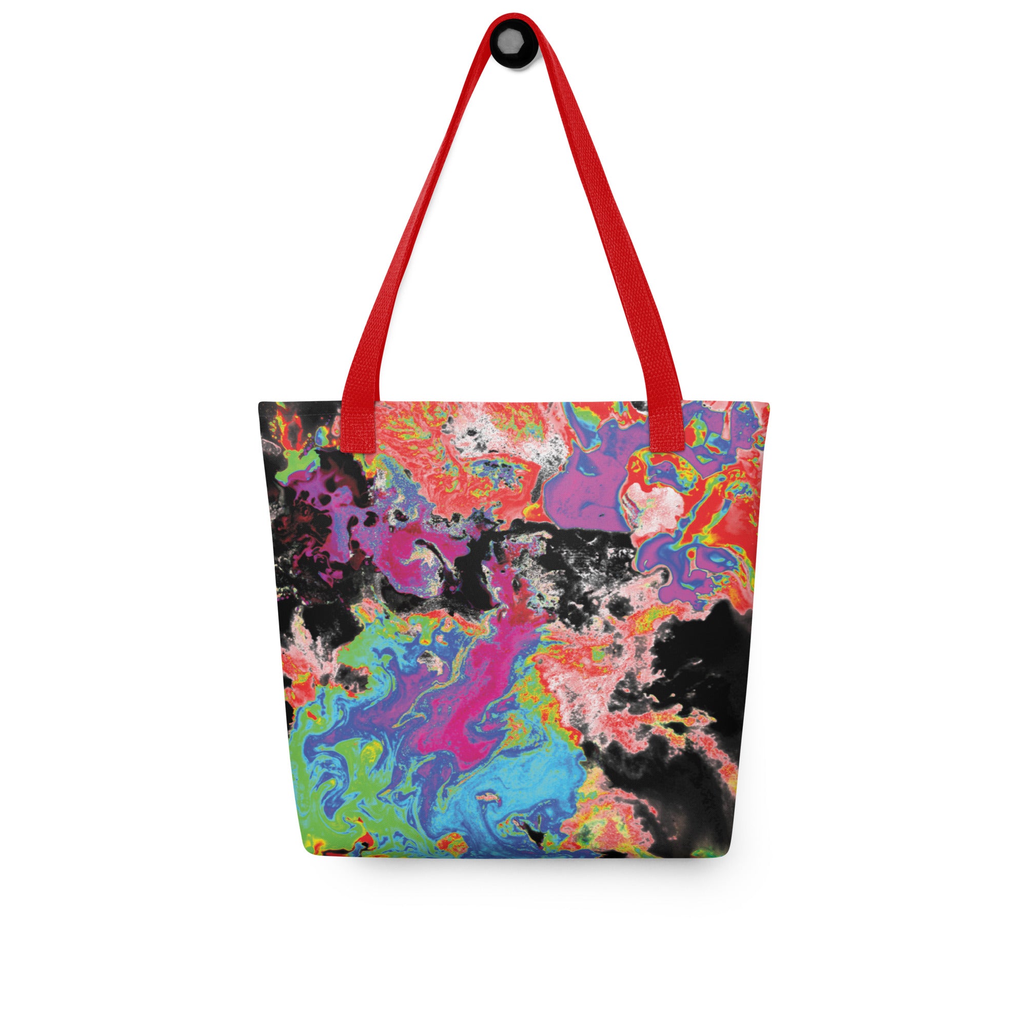 Neon Abstract Art Shopping Tote Bag