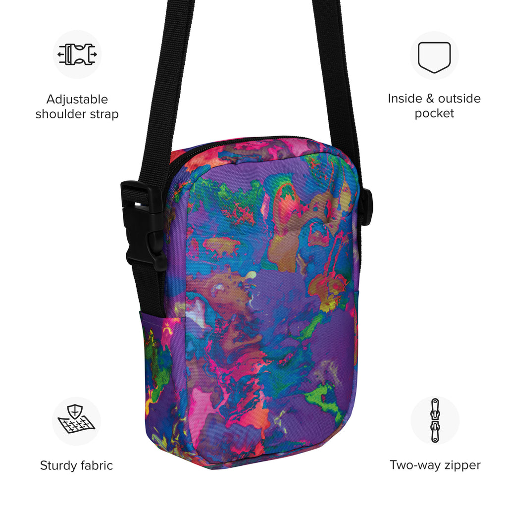 Abstract Art Crossbody Utility Bag