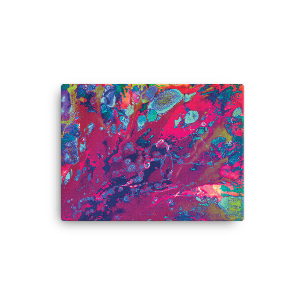 Magenta Abstract Art Canvas Print