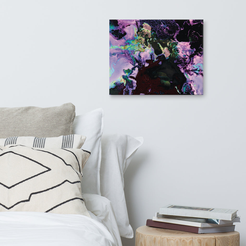 Lavender Abstract Art Canvas Print