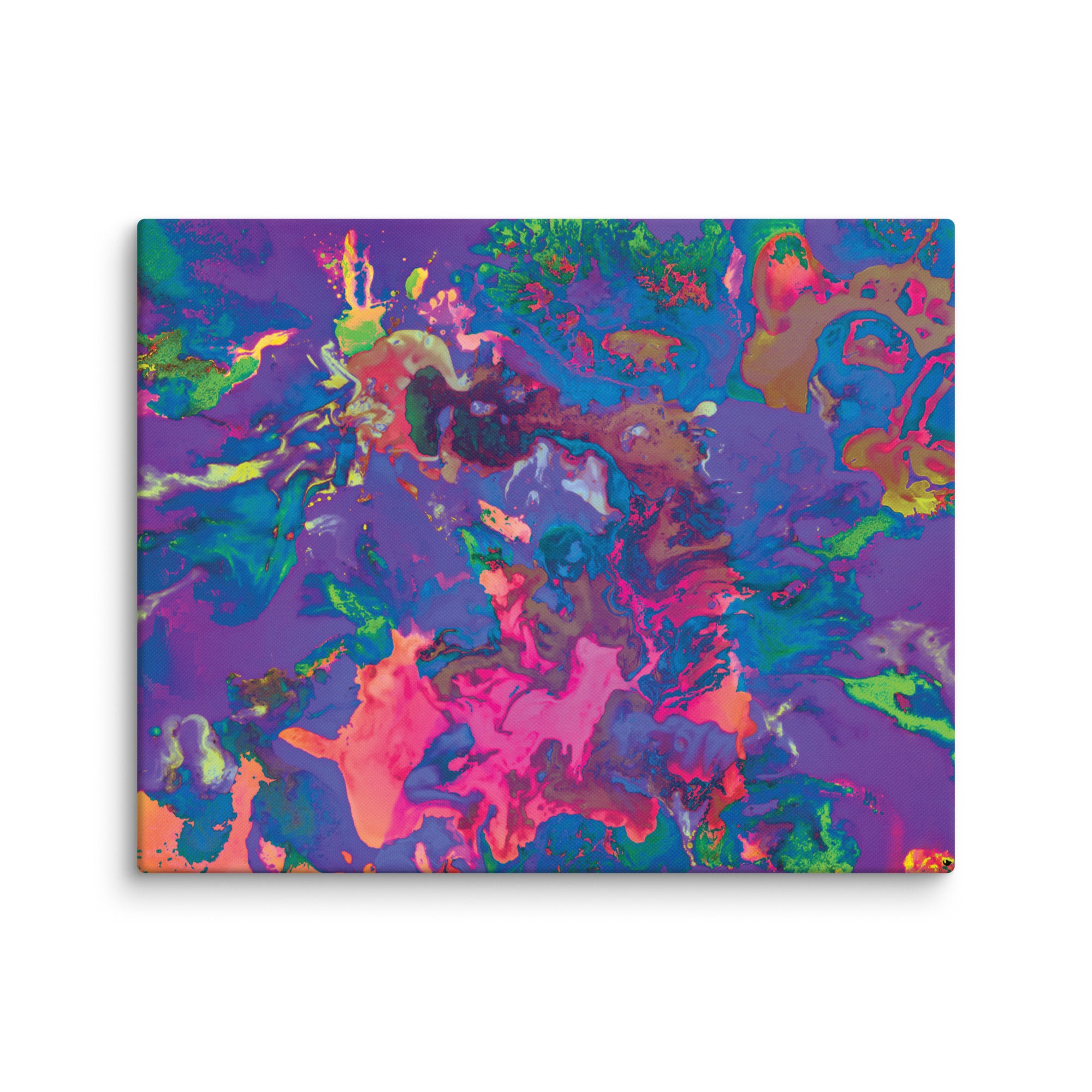 Pastel Magenta Abstract Art Canvas Print