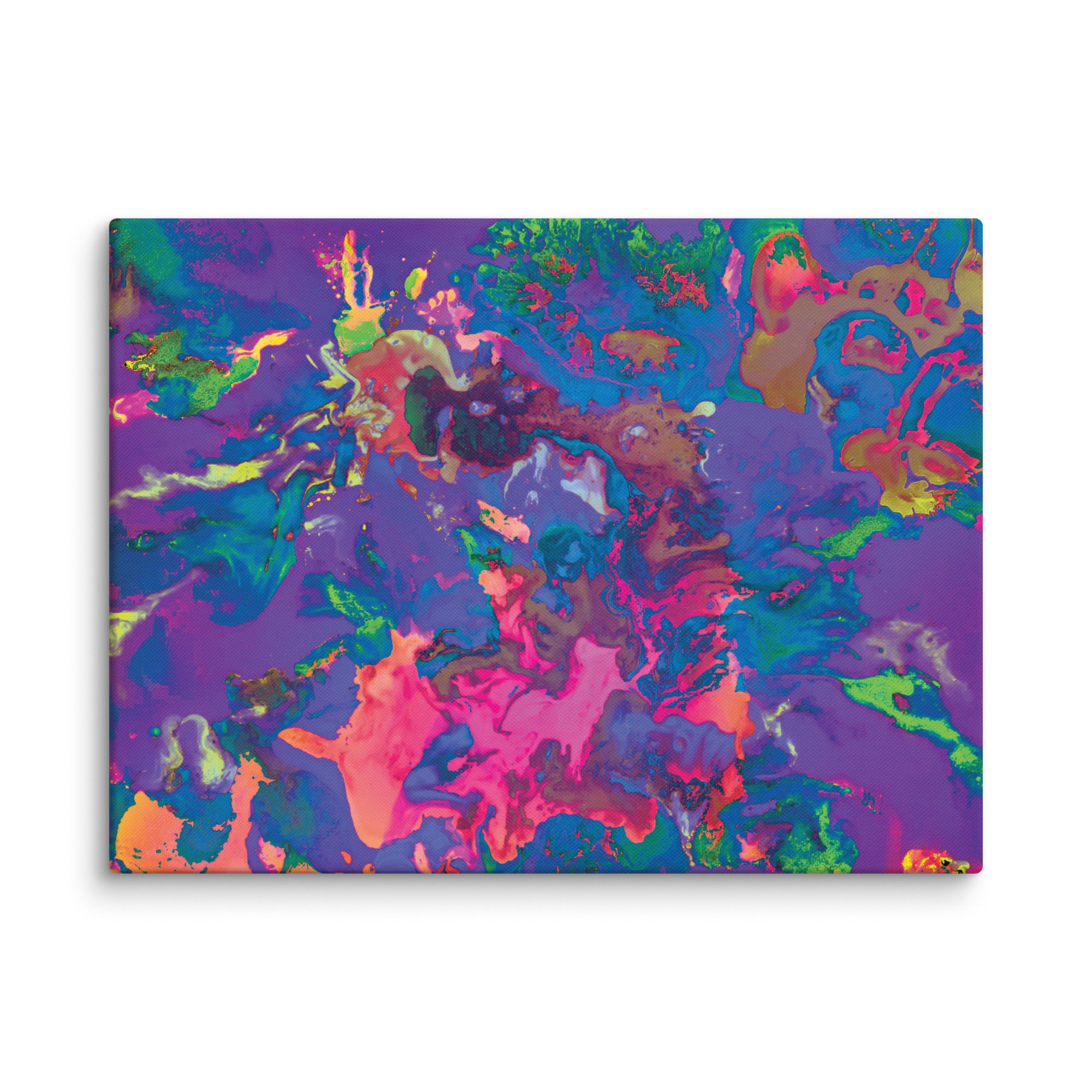 Pastel Magenta Abstract Art Canvas Print
