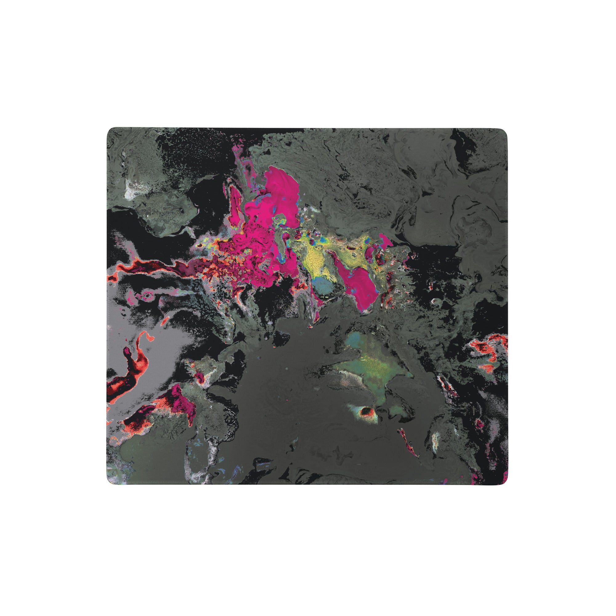Gray Abstract Art Gaming Mouse Pad