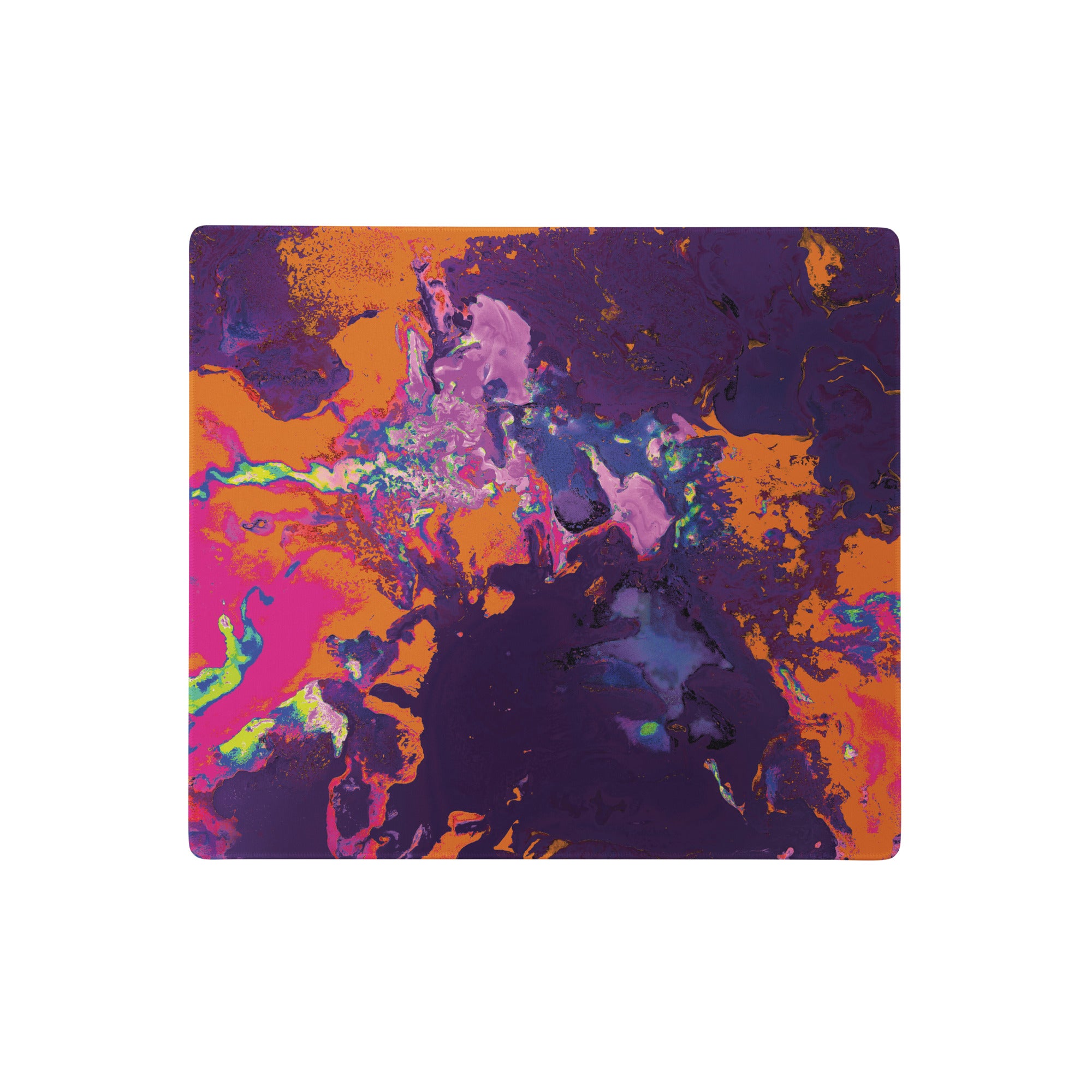 Orange Magenta Abstract Art Gaming Mouse Pad