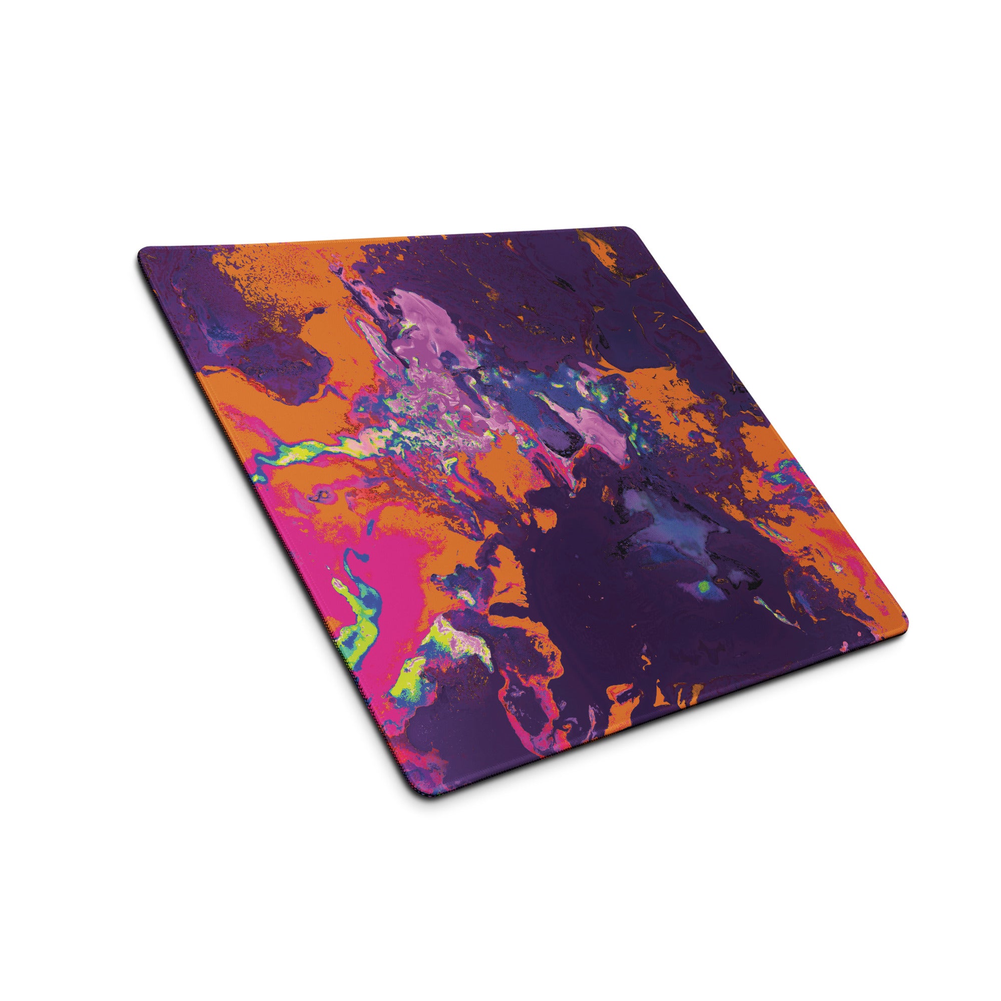 Orange Magenta Abstract Art Gaming Mouse Pad