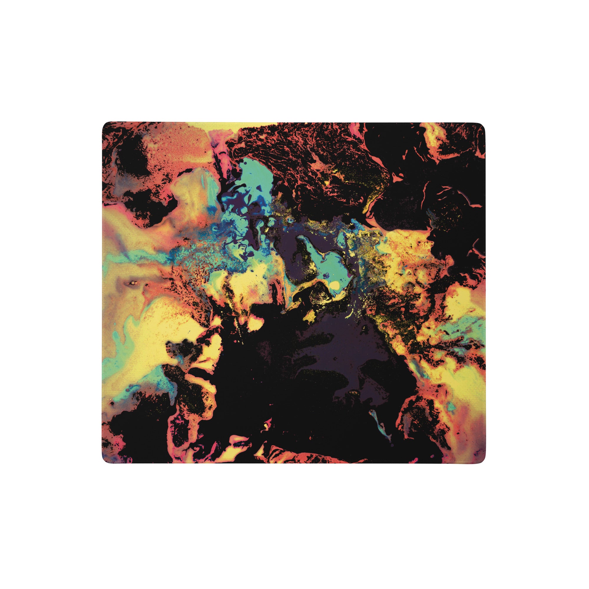 Yellow Abstract Art Gaming Mouse Pad