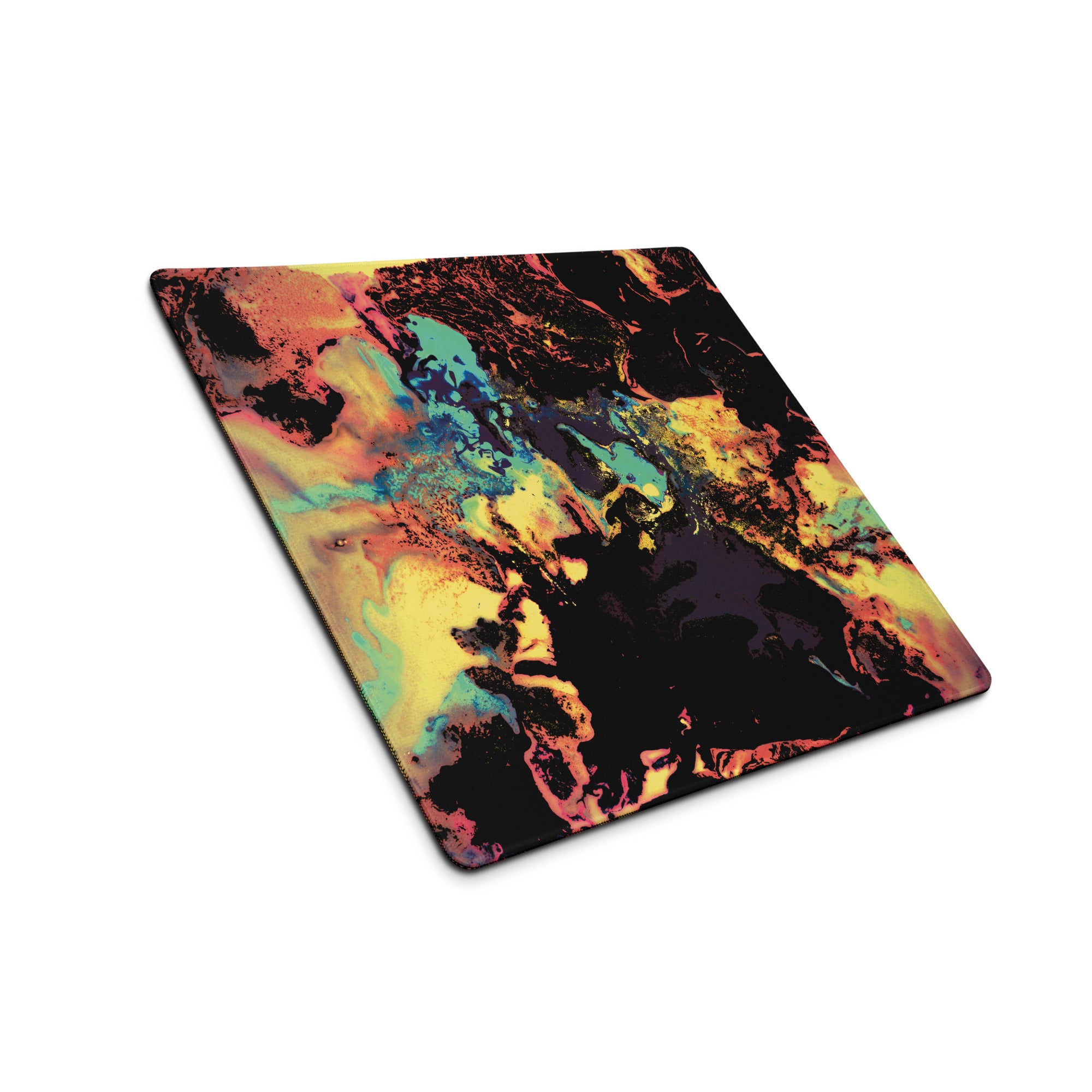 Yellow Abstract Art Gaming Mouse Pad