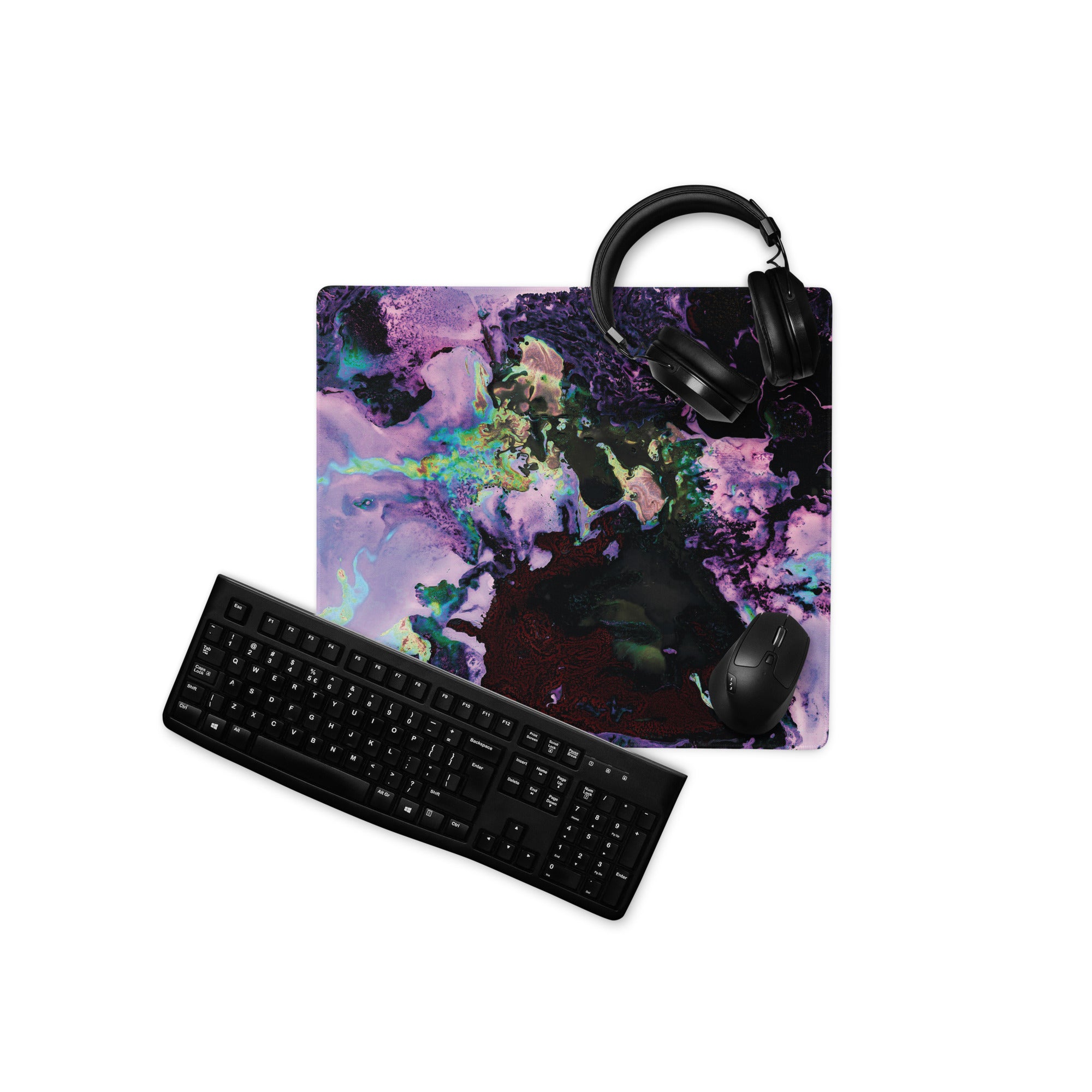 Lavender Abstract Art Gaming Mouse Pad
