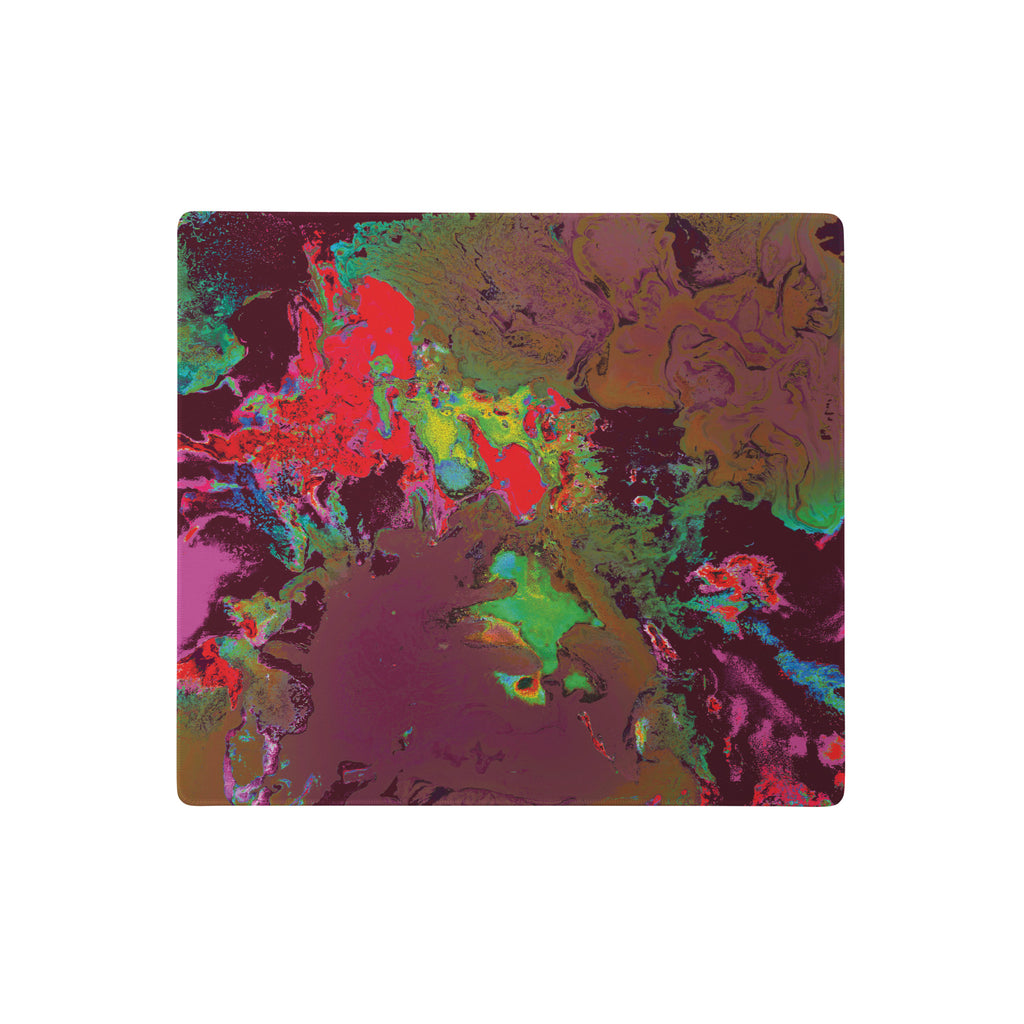 Maroon Abstract Art Gaming Mouse Pad