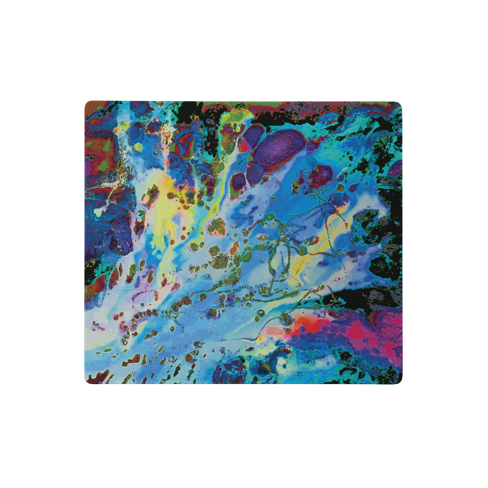 Blue Abstract Art Gaming Mouse Pad