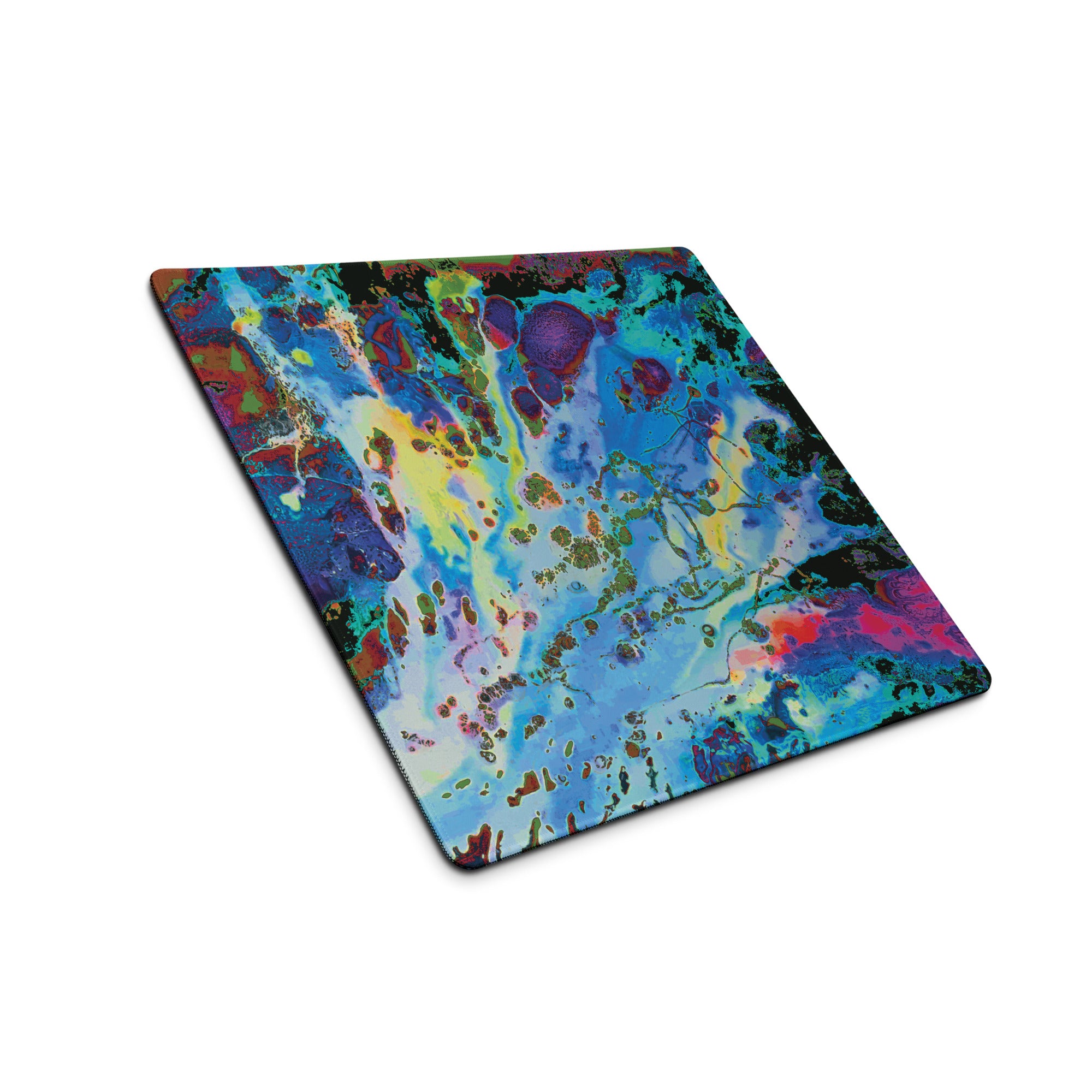Blue Abstract Art Gaming Mouse Pad
