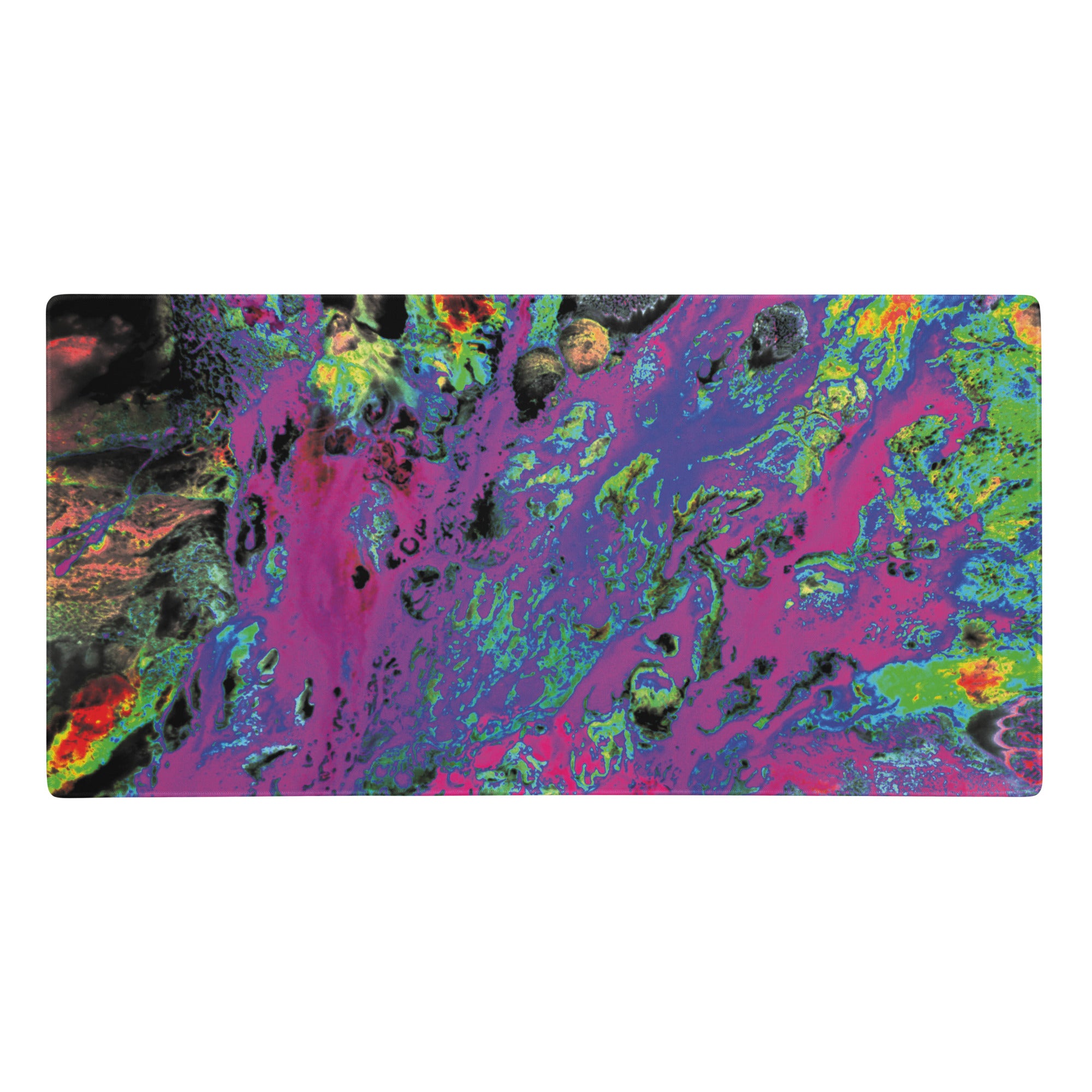 Magenta Abstract Art Gaming Mouse Pad