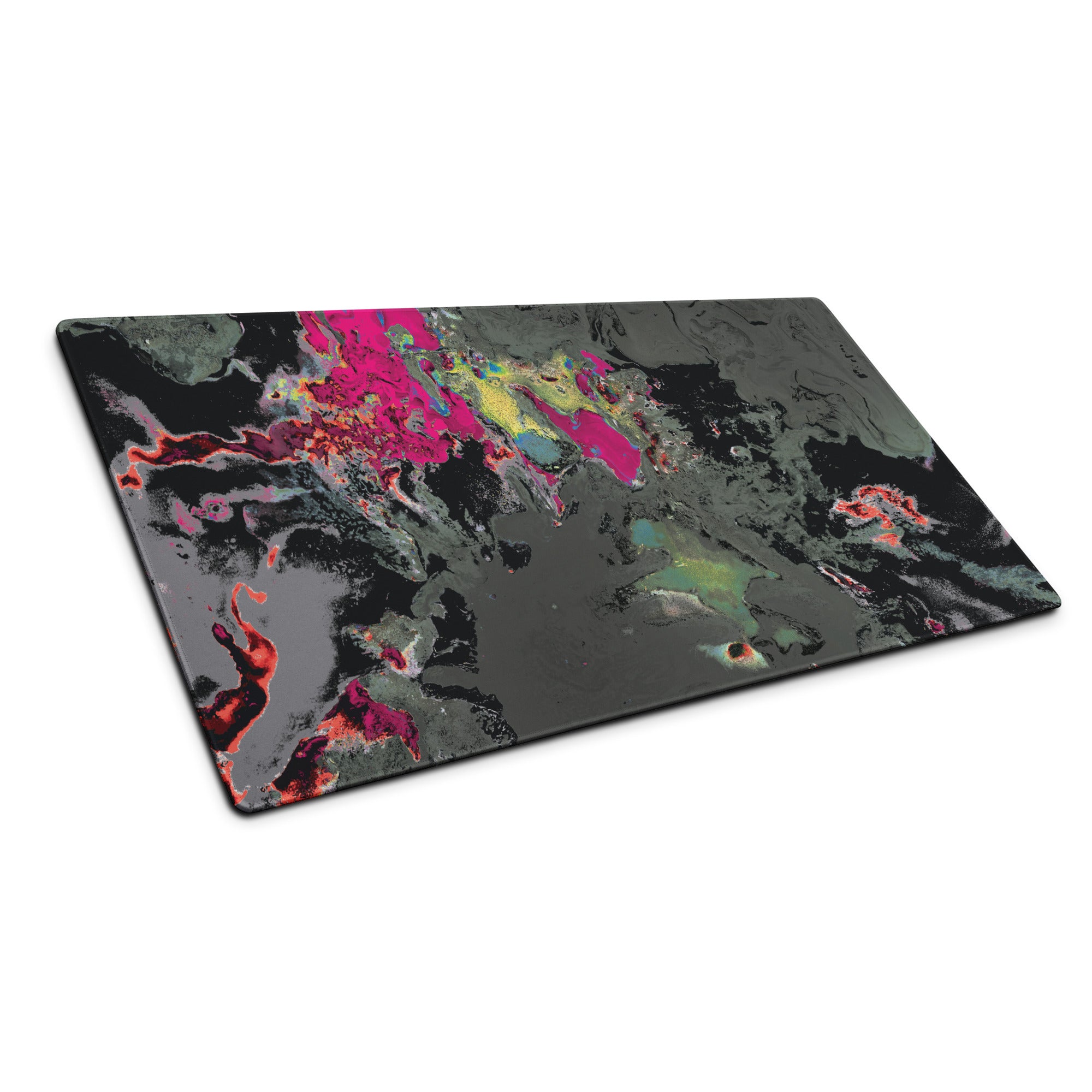 Gray Abstract Art Gaming Mouse Pad