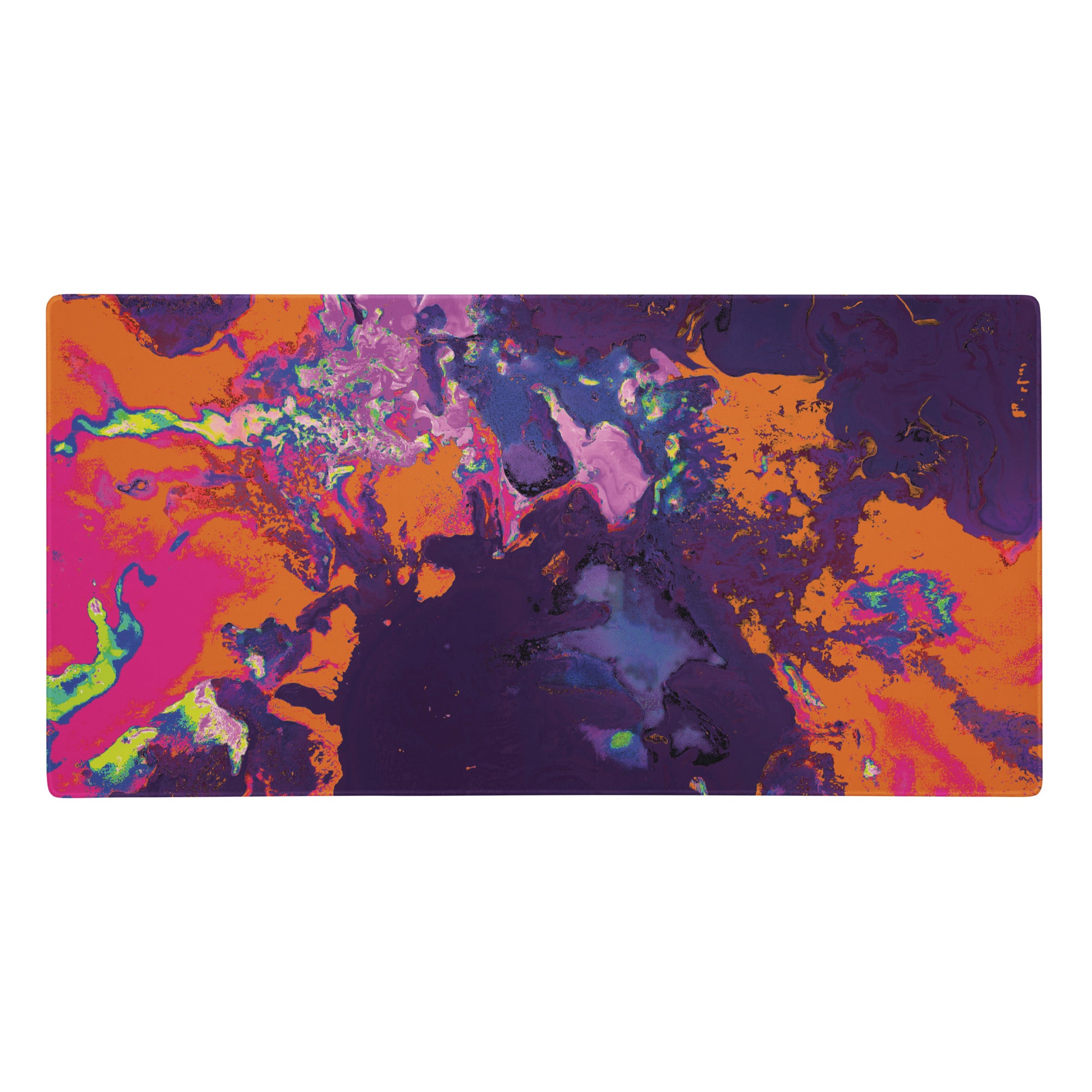 Orange Magenta Abstract Art Gaming Mouse Pad
