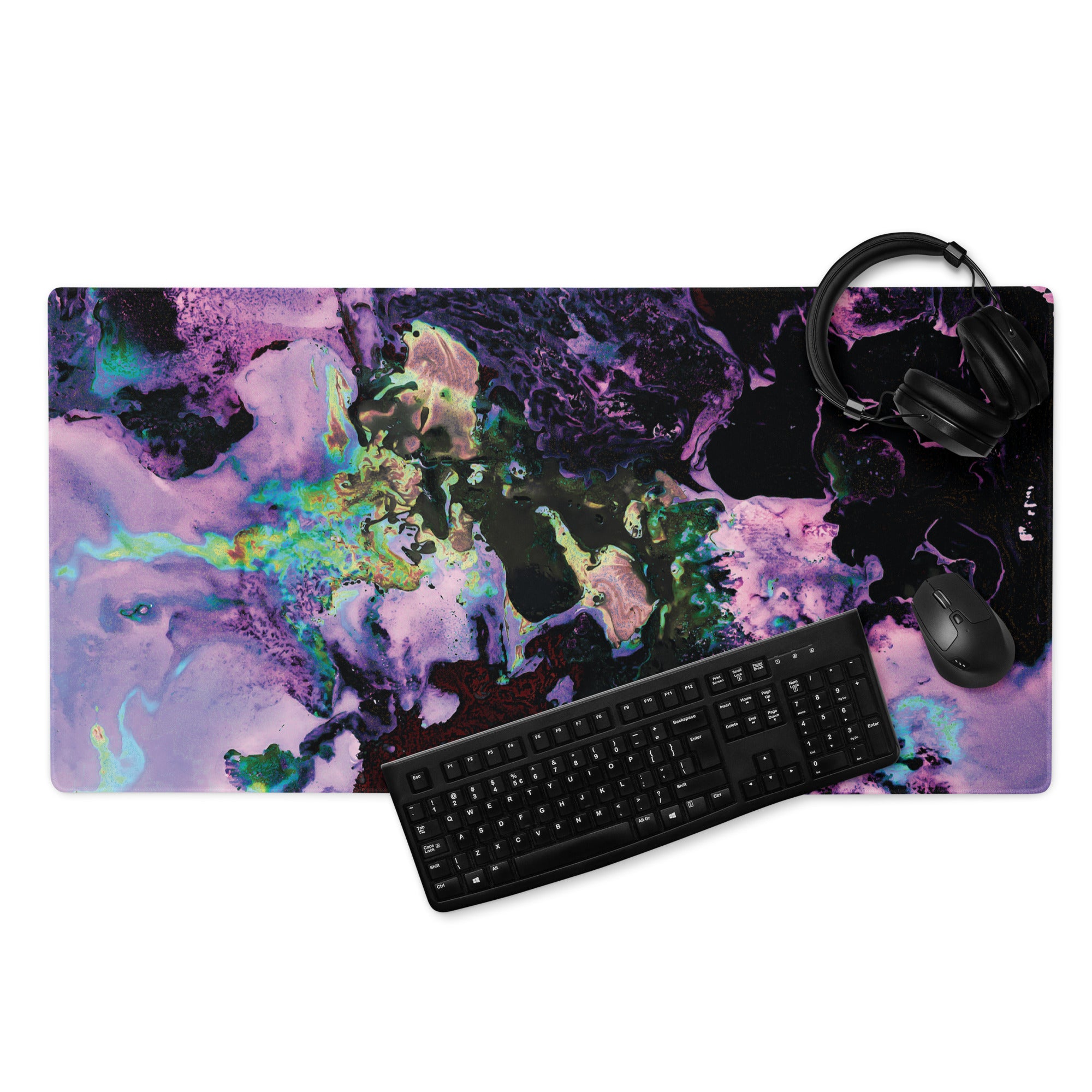 Lavender Abstract Art Gaming Mouse Pad