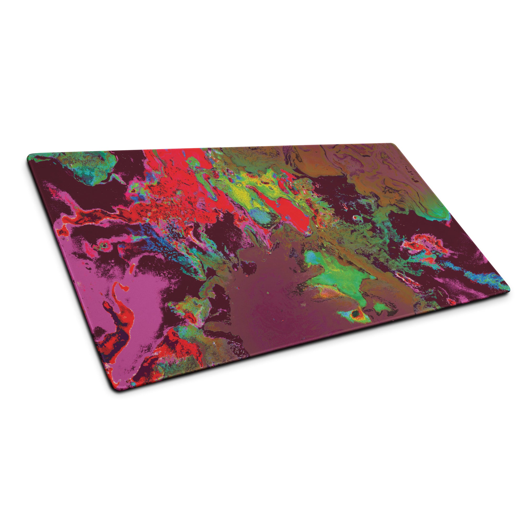 Maroon Abstract Art Gaming Mouse Pad