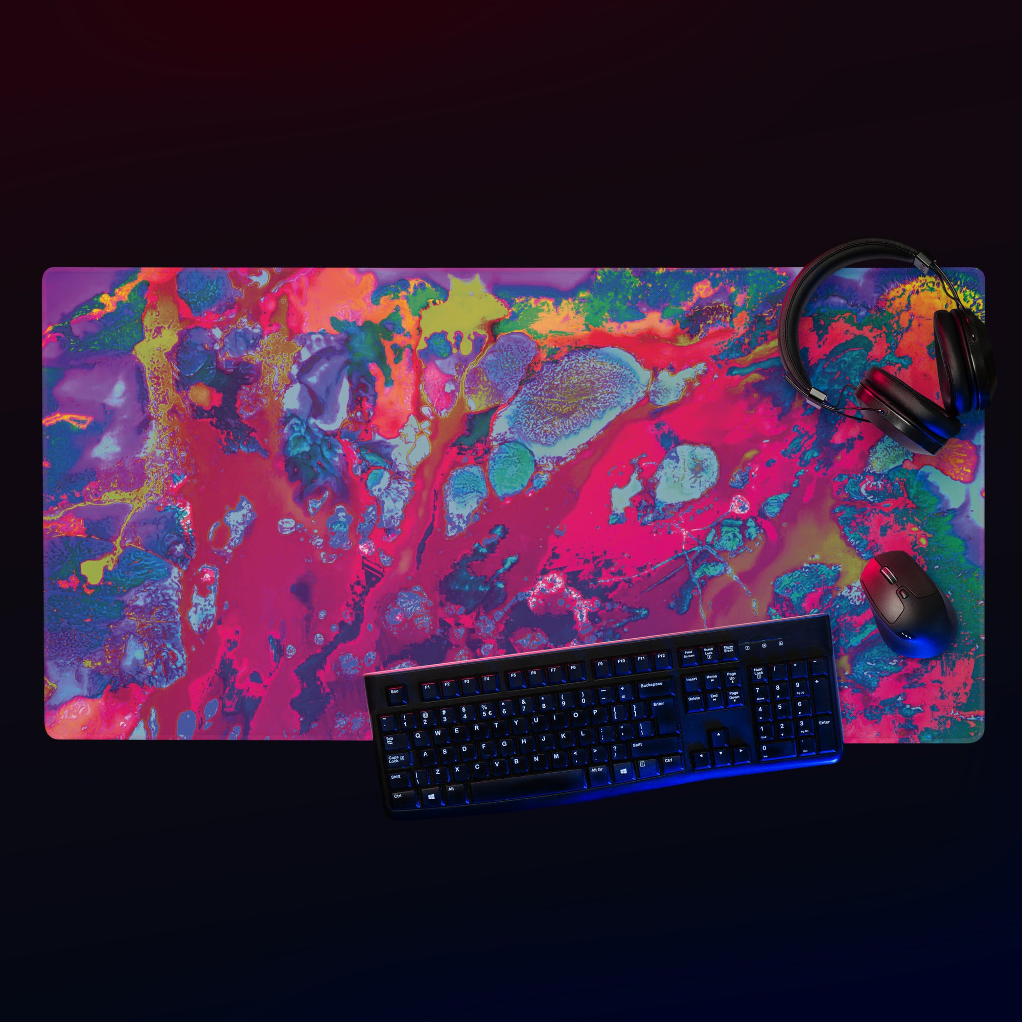 Colorful Abstract Art Gaming Mouse Pad