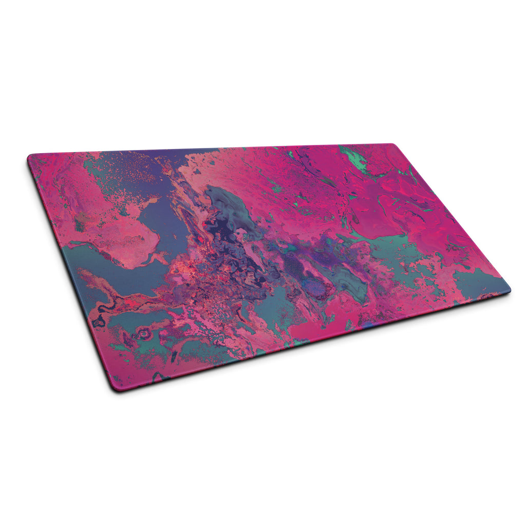 Colorful abstract mouse pad on a white background