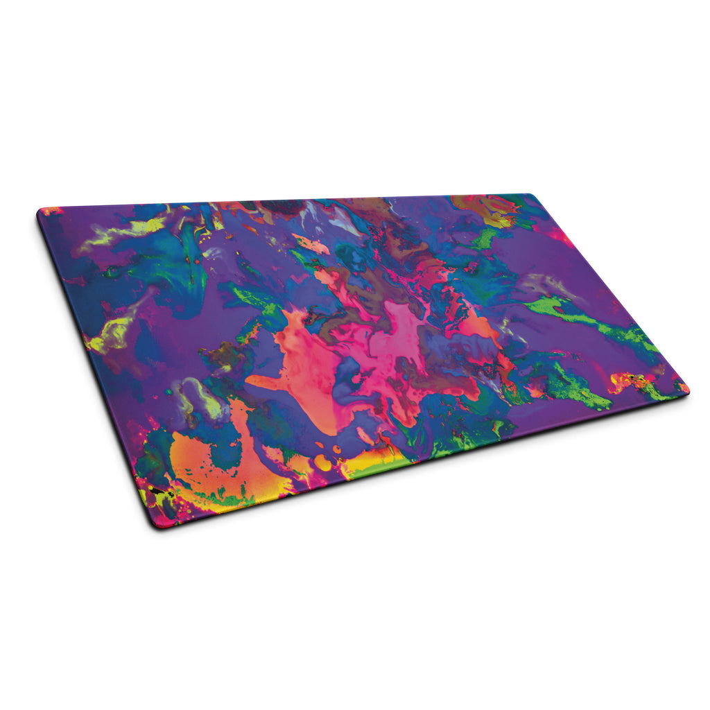 Colorful abstract mouse pad on a white background
