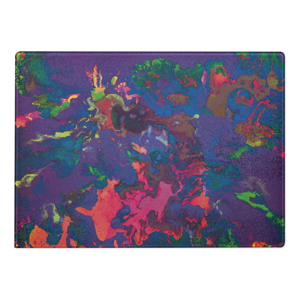 Pastel glass cutting board