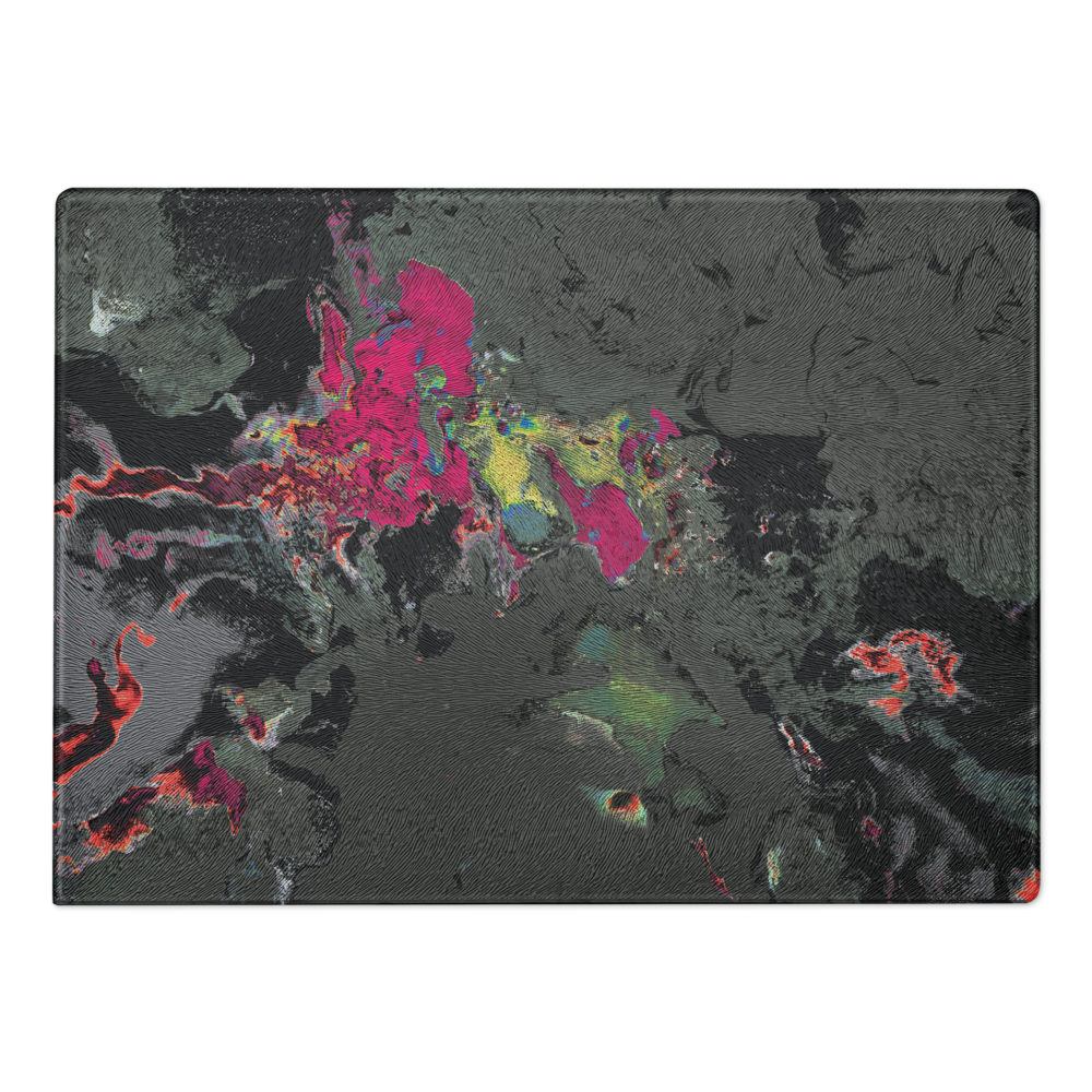 Colorful abstract design on a black background