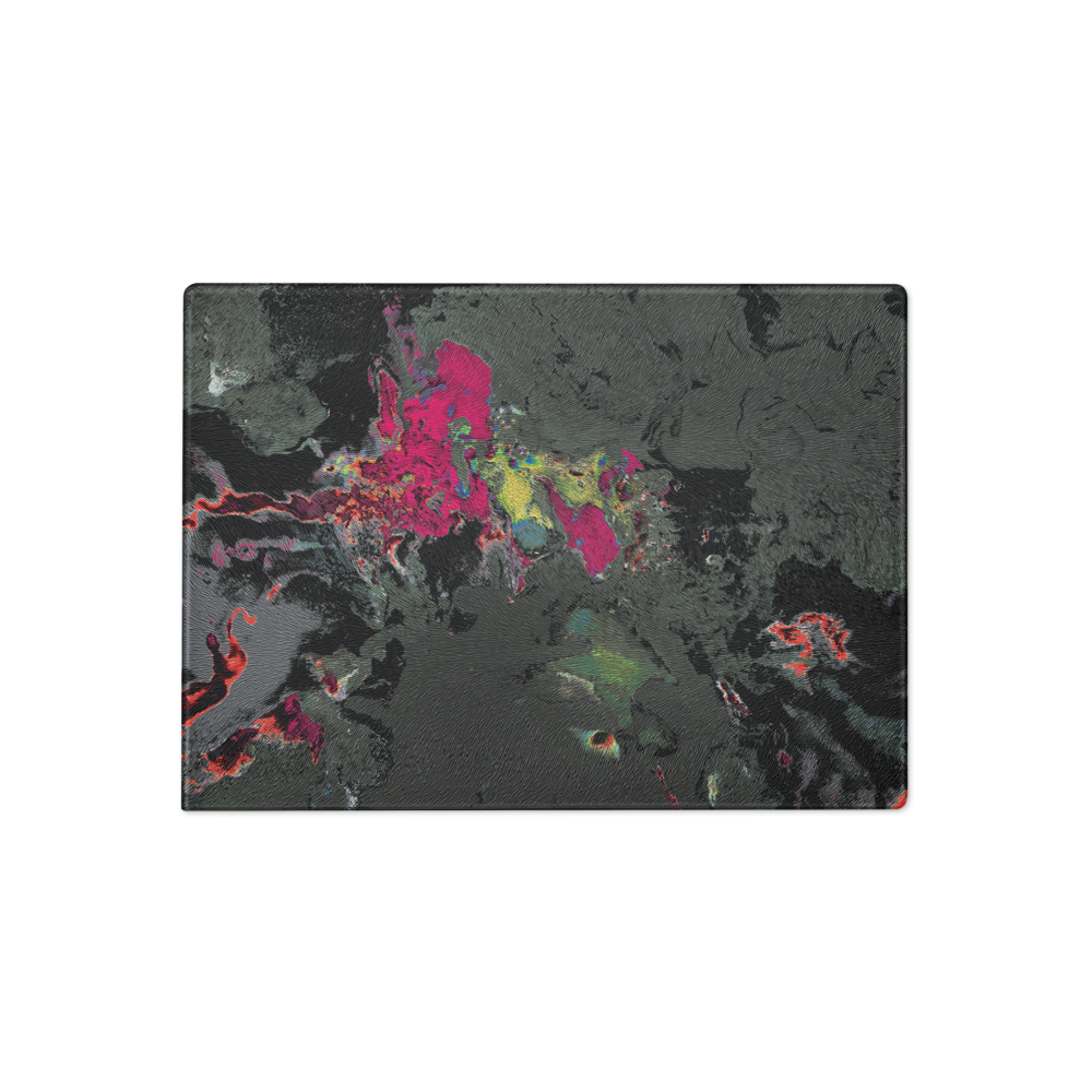 Colorful abstract design on a black background