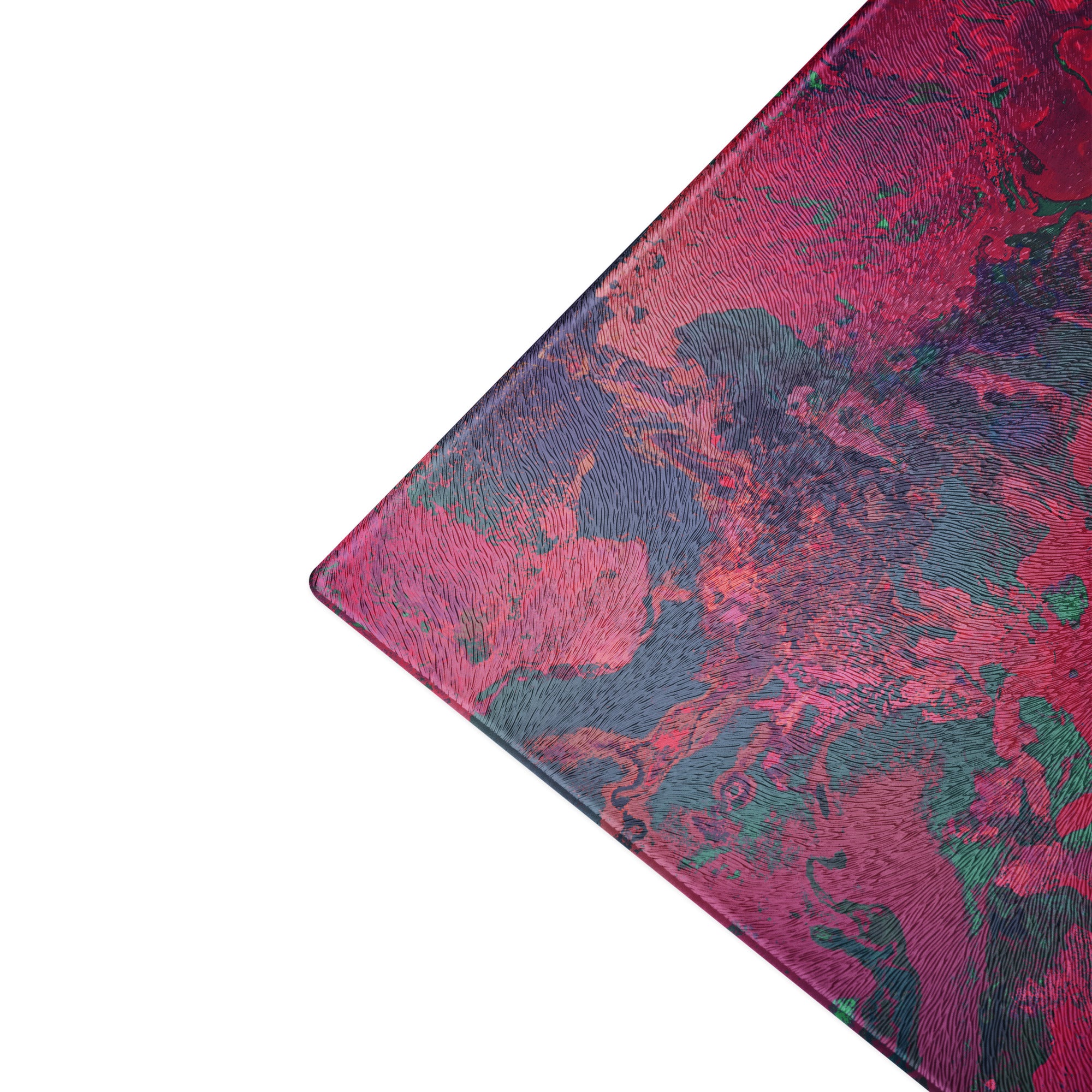 Close-up of a pink and purple textured surface