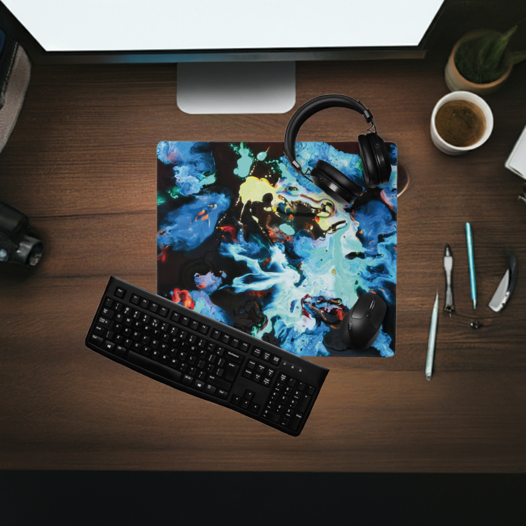 Aqua Escapade Gaming Mouse Pad