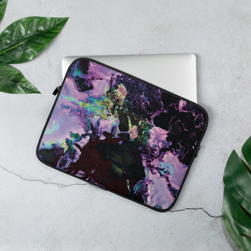 Lavender Abstract Art Laptop Sleeve