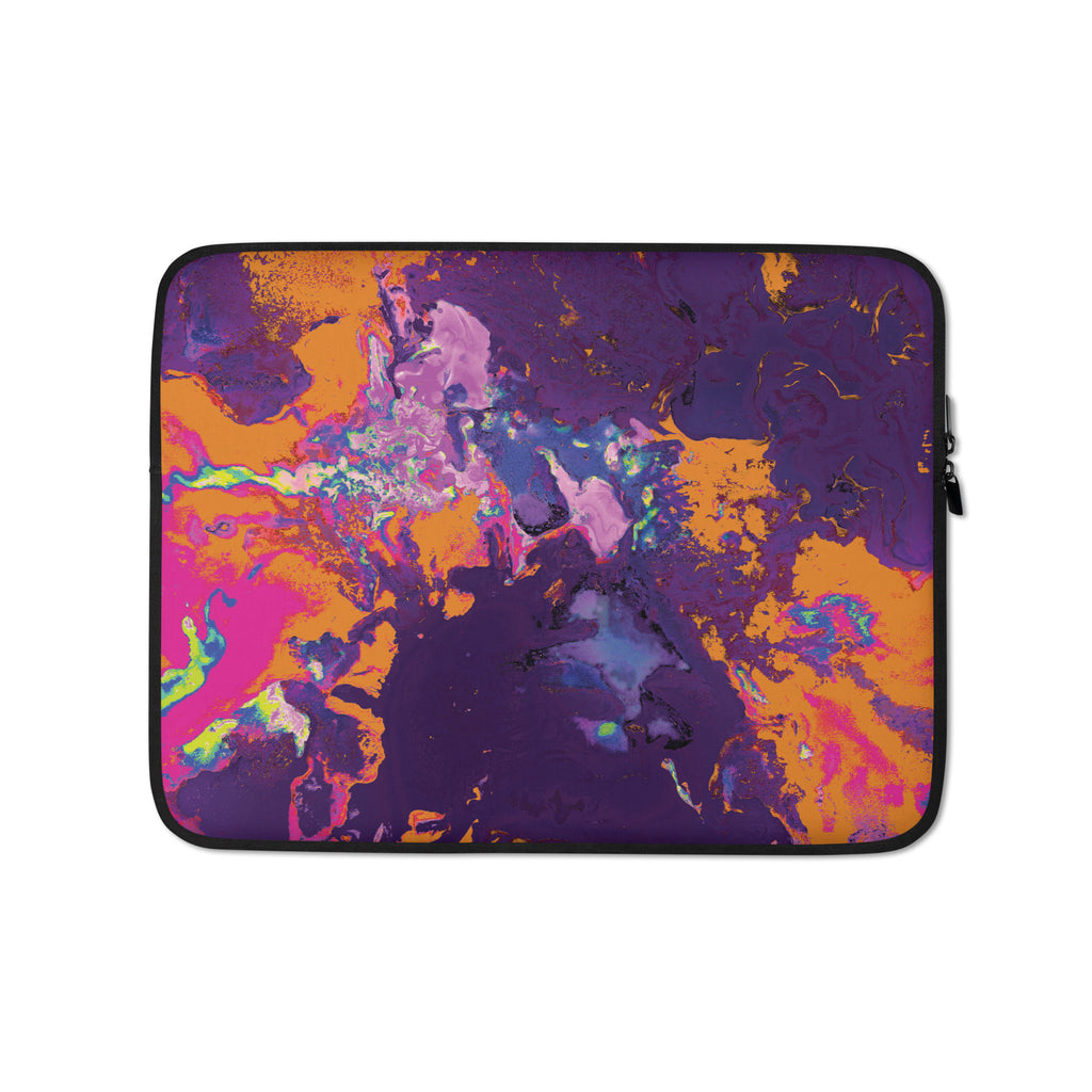 Orange Magenta Abstract Art Laptop Sleeve