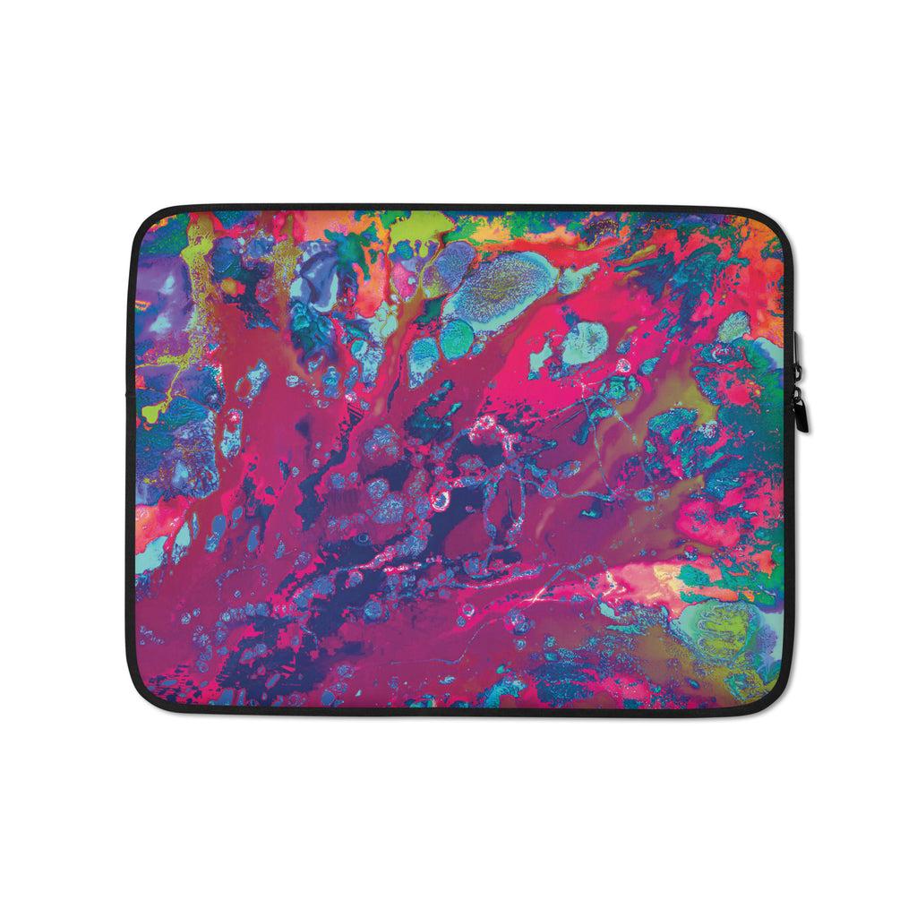 Magenta Abstract Art Laptop Sleeve