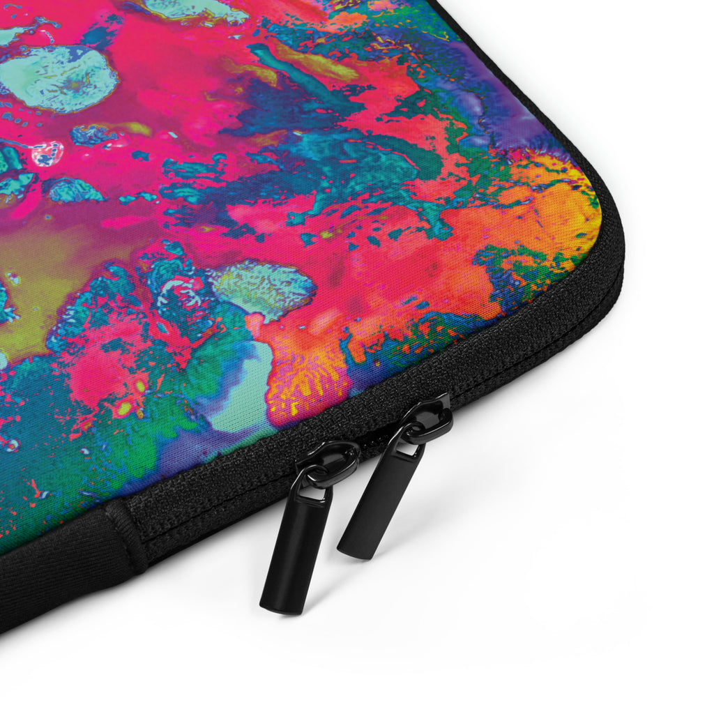 Magenta Abstract Art Laptop Sleeve