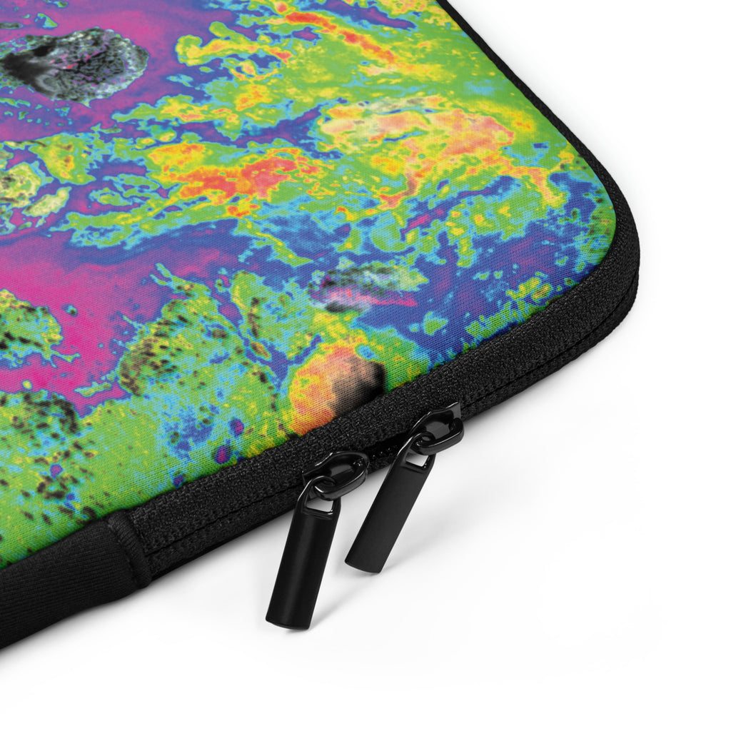 Magenta Abstract Art Laptop Sleeve