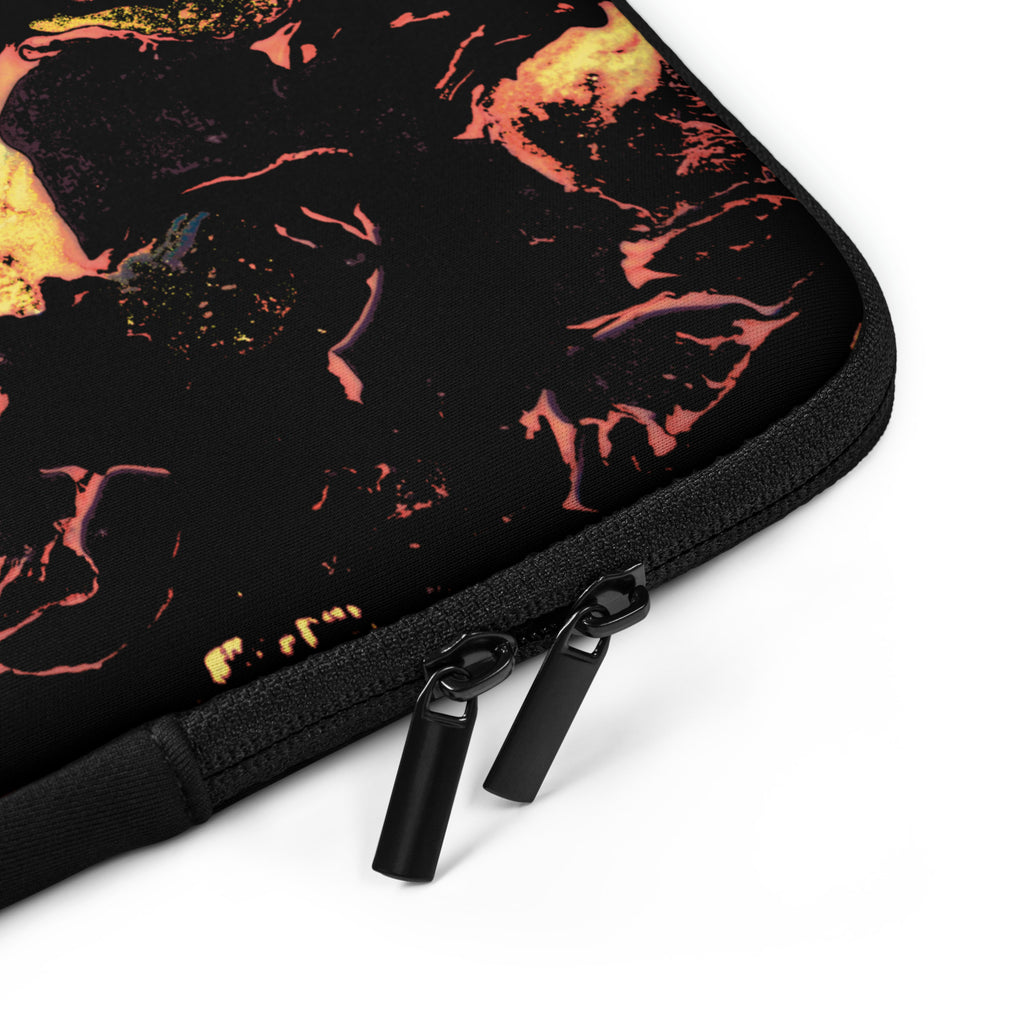 Yellow Abstract Art Laptop Sleeve