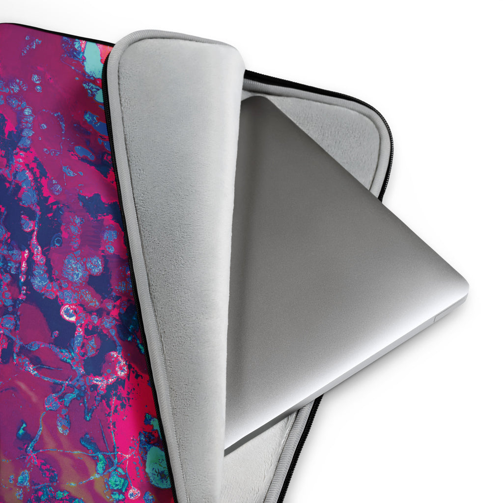 Magenta Abstract Art Laptop Sleeve