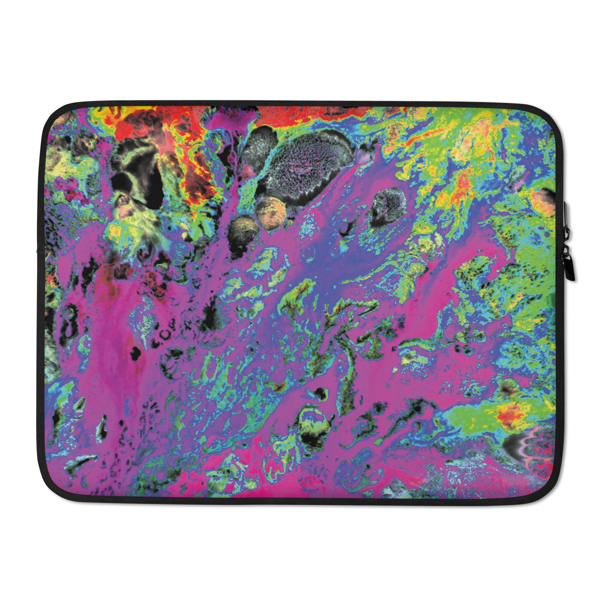 Magenta Abstract Art Laptop Sleeve