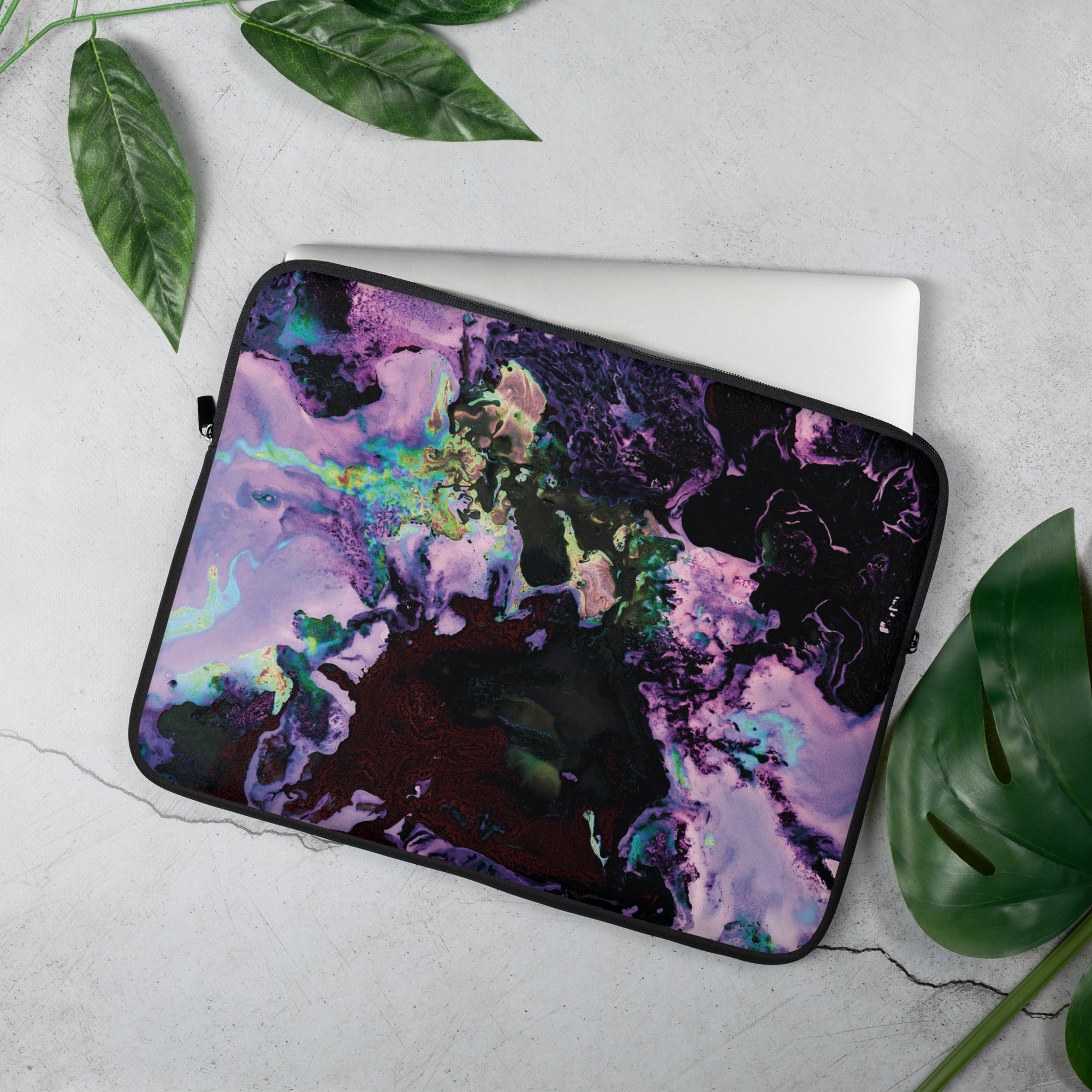 Lavender Abstract Art Laptop Sleeve
