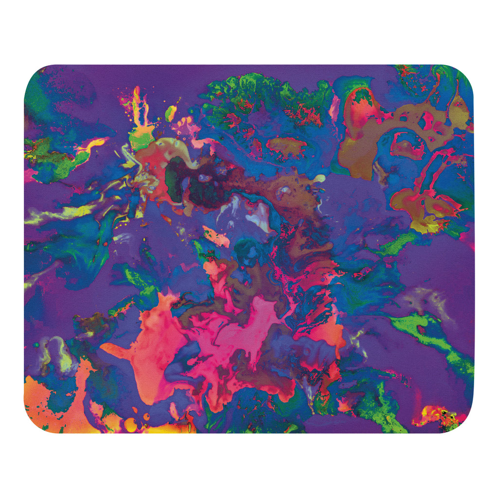 Pastel Abstract Art Mouse Pad