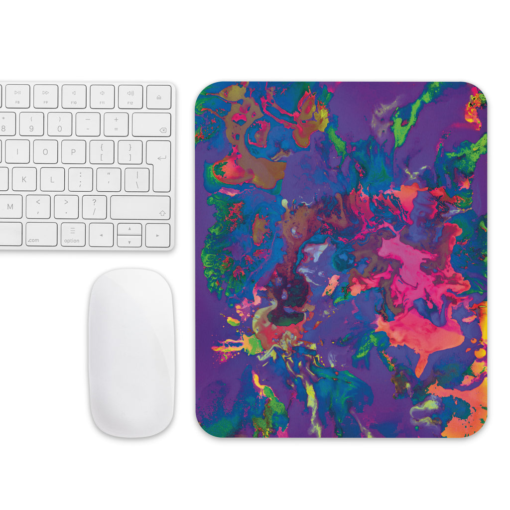 Pastel Abstract Art Mouse Pad