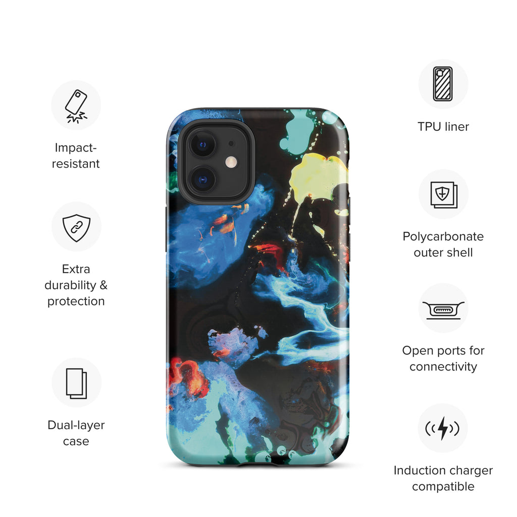 Aqua Escapade Tough iPhone Case