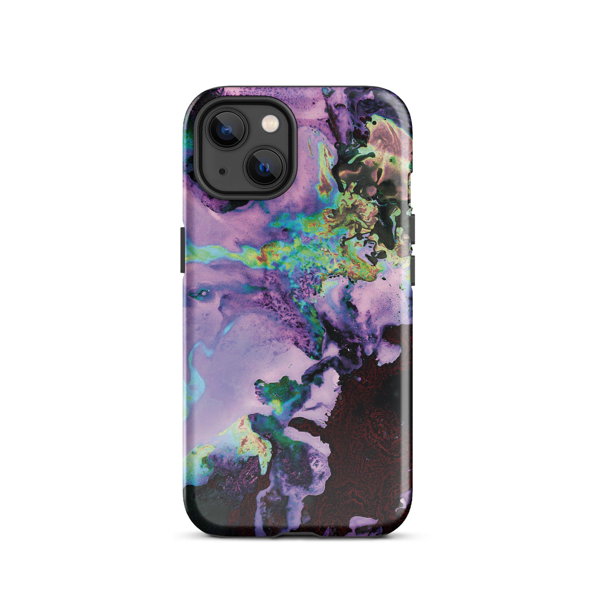 Lavender Neon Abstract Art Tough iPhone Case